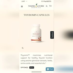 Thyromin Young Living 60 count New and unopened